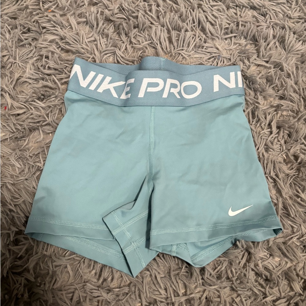 Nike Pro Women's Teal Athletic Shorts